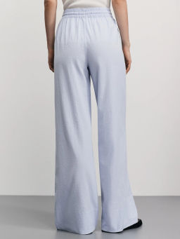 Широкие брюки из фактурного хлопка / Zarina  фото 4