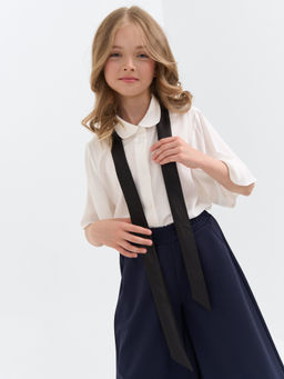 Галстук лента Черный 7+ - Bungly фото 5