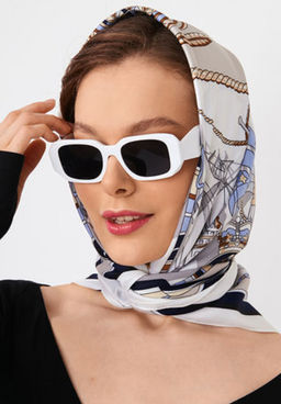 Большой, мягкий, тонкий и очень нежный двусторонний платок с рисунком. - Tantino фото 19