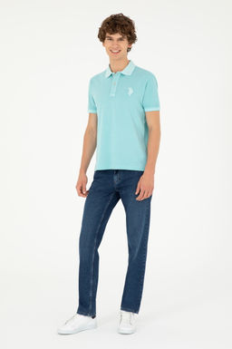Футболка U.S. Polo Assn мятная хлопок  фото 4