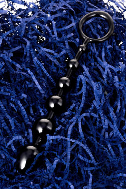 Анальная цепочка Toyfa A-toys S, TPE, черный, 19,8см  фото 11