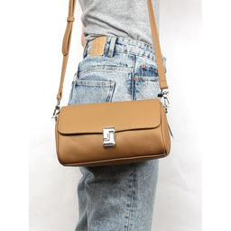 Сумка женская натуральная кожа GU 2066-7176, 1отд, плечевой ремень, тем.бежевый SALE 261177 - Adelia фото 10