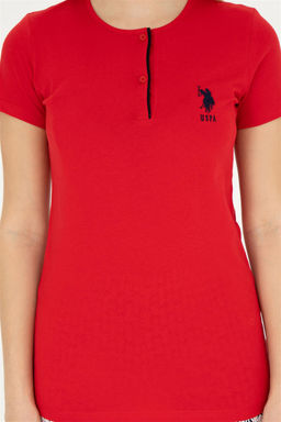 Женский красный пижамный комплект Неожиданная скидка в корзине - U.s. polo assn фото 6