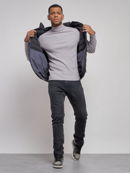 Жилетка мужская утепленная с капюшоном черного цвета 886Ch - YUNDA фото 13