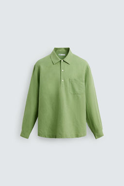 LINEN/COTTON POLO SHIRT