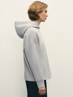 Худи свободного кроя из футера / Zarina  фото 4