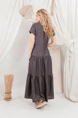 Платье AMORI 9695 золотой шоколад  фото 2