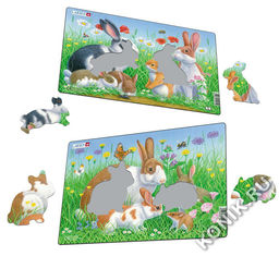 Пазл Larsen Кролики, 8 эл.  фото 2