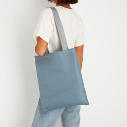 Сумка шопер NAZAMOK, 35х0.5х40 см, отд без молнии, без подклада, серая  фото 6