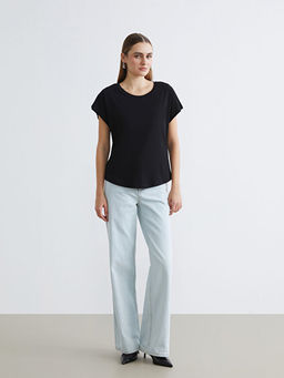 Bisiklet Yaka Kad?n Ti??rt