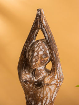 Набор сувенирный «Медитация», h=30 см, h=25 см, h=20 см, дерево, коричневый