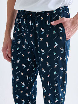 Standart Kal?p Desenli Erkek Pijama Alt