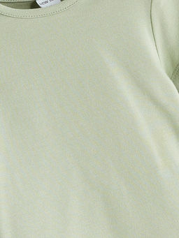 Bisiklet Yaka Basic K?z Bebek Ti??rt ve ?ort 2li Tak?m