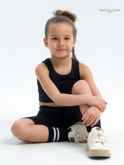 Костюм Тренд лапша черный - Sovalina фото 25