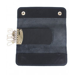 Футляр для ключей Croco-кл-509 (на 6 ключей) натуральная кожа синий пулл-ап (85) 263971  фото 3