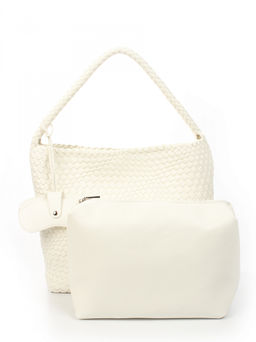 LACCOMA сумка СУ1053-0-белый эко кожа хлопок  фото 4