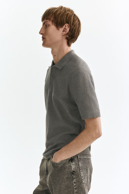 Polo en punto texturizado Regular Fit - H&m фото 9
