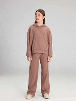 Kap??onlu K?z ?ocuk Sweatshirt ve E?ofman Alt?