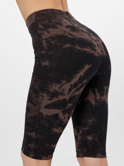 Велосипедки женские черные с принтом