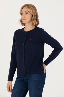 U. S. Polo Assn Женский темно-синий базовый трикотажный кардиган - U.s. polo assn фото 8