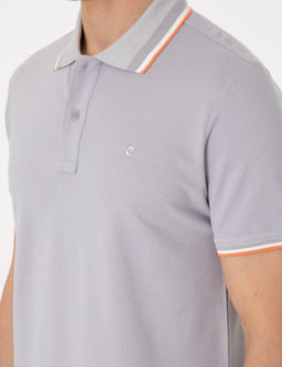 A__k Gri Slim Fit Polo Yaka Ti__rt - Pierre cardin фото 7