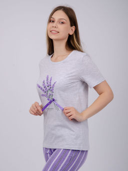 Пижама "Лаванда 2" брюки, трикотаж