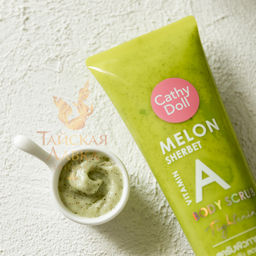 Скраб для Тела Подтягивающий с Витамином А Дынный Шербет CATHY DOLL 320 гр  фото 6