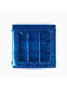 Цена за 5 шт. Коробка для конфет Синие звёздочки, 14.5 х 14.5 х 3.5 см - Дарите счастье фото 3