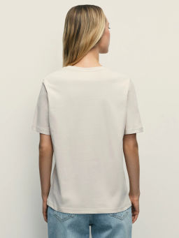 Базовая футболка из хлопка / Zarina фото 5