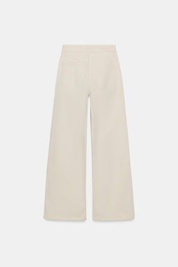 JEANS ZW COLLECTION WIDE LEG TIRO ALTO / Crudo - Zara фото 7