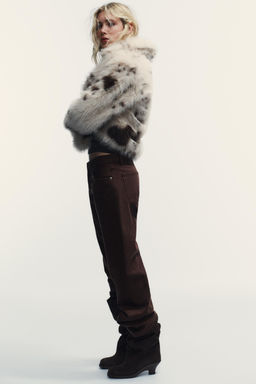 TRF WIDE-LEG LOW-RISE JEANS - Zara фото 3