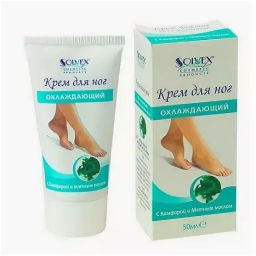 Sol Крем д/ног ОХЛАЖДАЮЩИЙ с камфорой и мятным маслом 50 мл/72 (годен до 07.2026г)