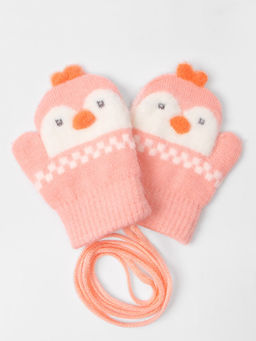 Варежки детские на шнурке Kim Lin