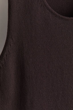 Camiseta sin mangas en punto Regular Fit - H&m фото 5