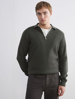 Polo Yaka Erkek Triko Kazak