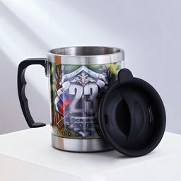 Термокружка 23 февраля, 400 мл