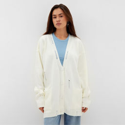 Кардиган с карманами женский MIST, молочный, onesize (44-48)
