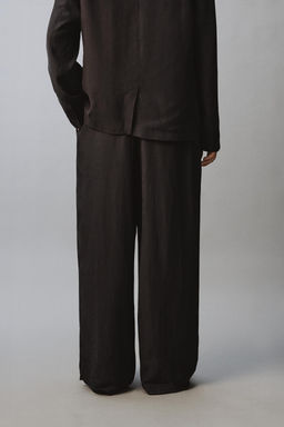 CAMISETA PUNTO  ALGOD?N -  LINO / Marr?n - Zara фото 11