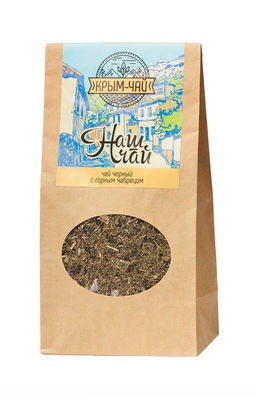 Наш чай.Чёрный с чабрецом 100 гр, крафт - Травы горного крыма фото 2