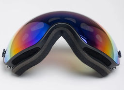 Горнолыжная маска - лыжные очки, зелено-голубой