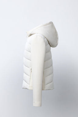 NEOPRENE-EFFECT SLEEVE PUFFER JACKET - Zara фото 13