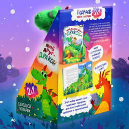 Набор 2 в 1 Мой друг дракон: книга в твёрдом переплёте 48 стр., мягкая игрушка - Буква-ленд фото 10