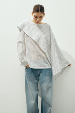 Blusa de sirsaca con capa - H&m фото 6