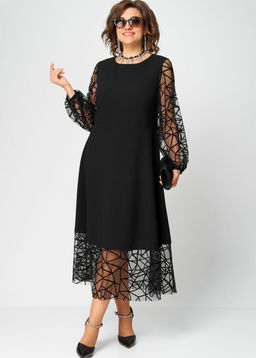 Платье EVA GRANT 7225Д черный