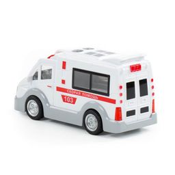 Скорая помощь, автомобиль инерционный (со светом и звуком) (в коробке) - Полесье фото 2