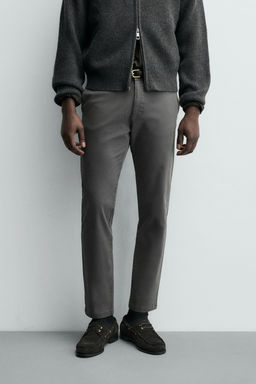 PANTAL?N CHINO SKINNY FIT / Gris antracita - Zara фото 10