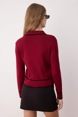 TRENDYOLMILLA Ekru Renk Bloklu Polo Yaka Triko H?rka TWOAW25HI00300 фото 4