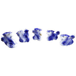 Дракон из фарфора уп-5шт оберег на процветание и защиту - Сандаловый дом фото 2