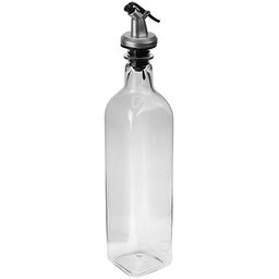 Бутылка для масла и соуса пластмассовая 500мл, h29см 5,5х5,5см, с дозатором, противоударная, в коробке (Китай)