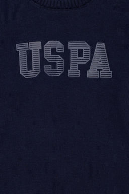 U. S. Polo Assn Темно-синий трикотажный свитер с круглым вырезом для мальчика - U.s. polo assn фото 8